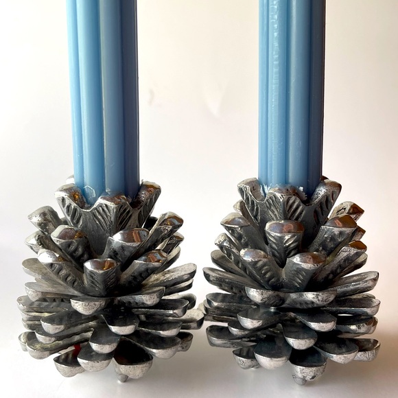 Pinecone Candle Holders - Picture 1 of 5